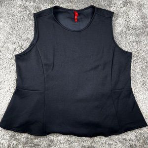 Spanx Shirt Woman Extra Large XL Black Sleeveless Airluxe Sculpt Shapewear Top